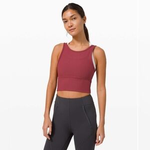 Lululemon Power Pivot Tank *Rib Chianti